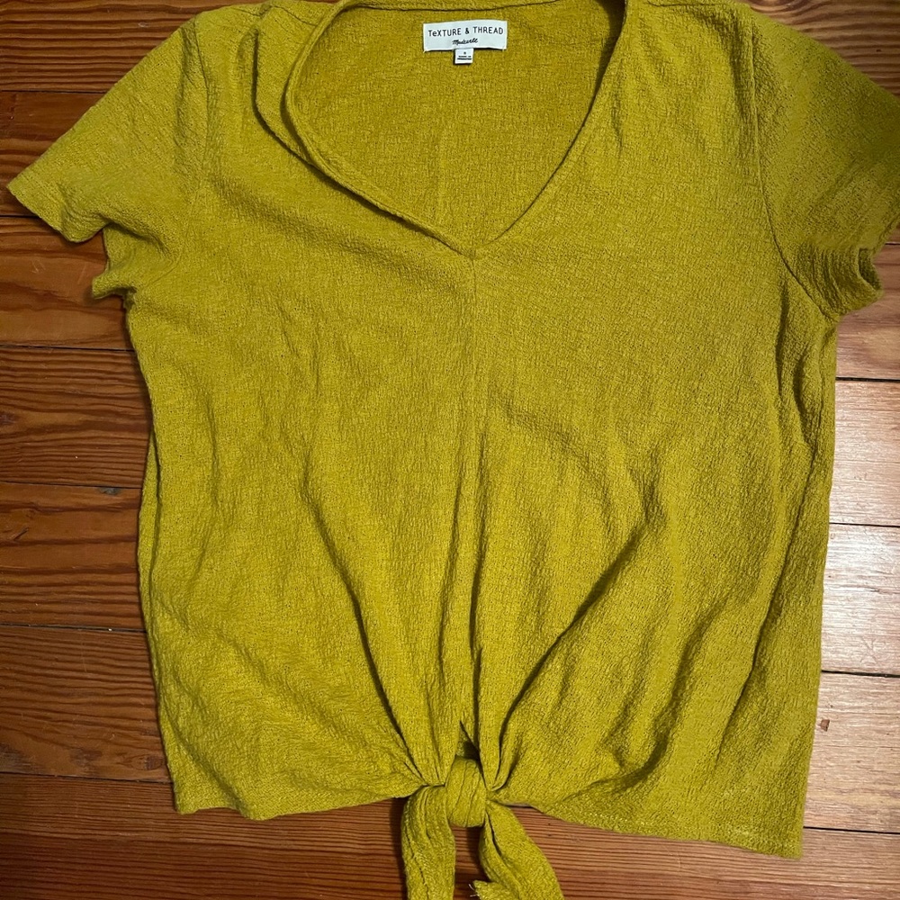 Madewell front tie T-shirt